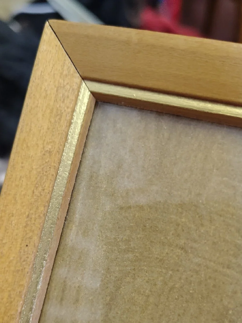 Vintage Mid Century Woolworth Blonde Wood Picture Frame 11x15 Fits 8x10 MCM